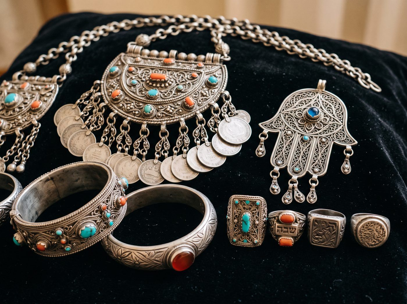 Старинные серебряные украшения